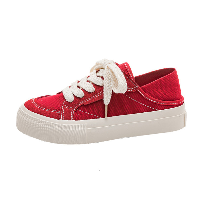Designer Shoes DDOO Red Half Slippers Two Wear Women's Spring 2025 New Style One Step Lazy Board Cloth Shoes Ball White Shoes