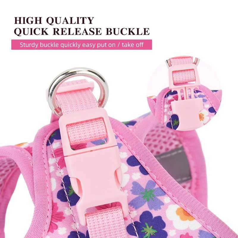 HP386 pet cat and dog printed vest style wiring harness 360 suitable for pet body size 1.5-meter dog leash. X250326