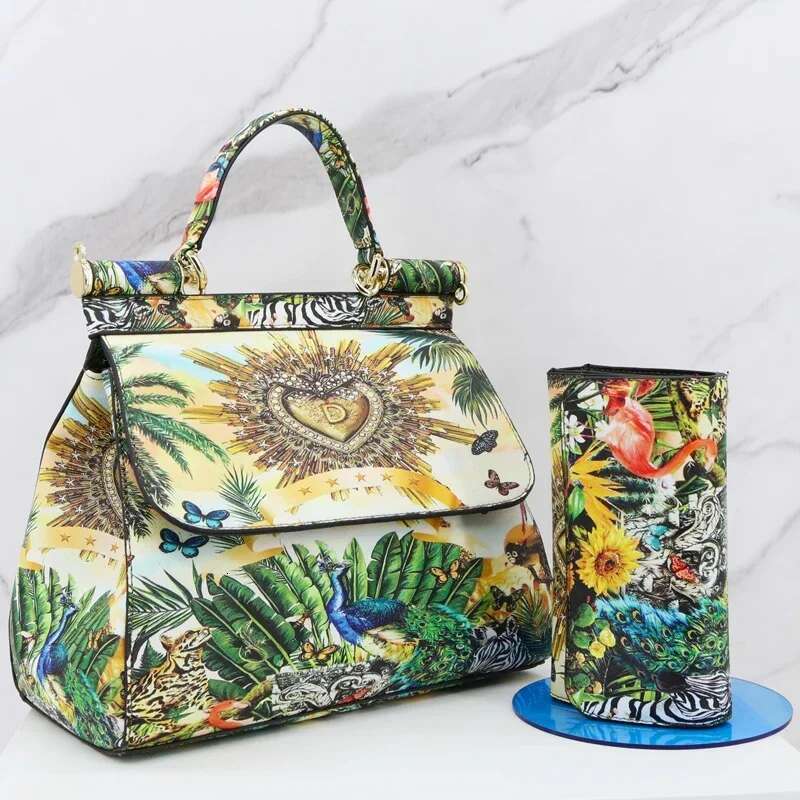 2024 Classic Crossbody Bags For Women Frame Handbag Purses And Handbags Purse Suit Printing Shoulder Totes Ladies Bolsa