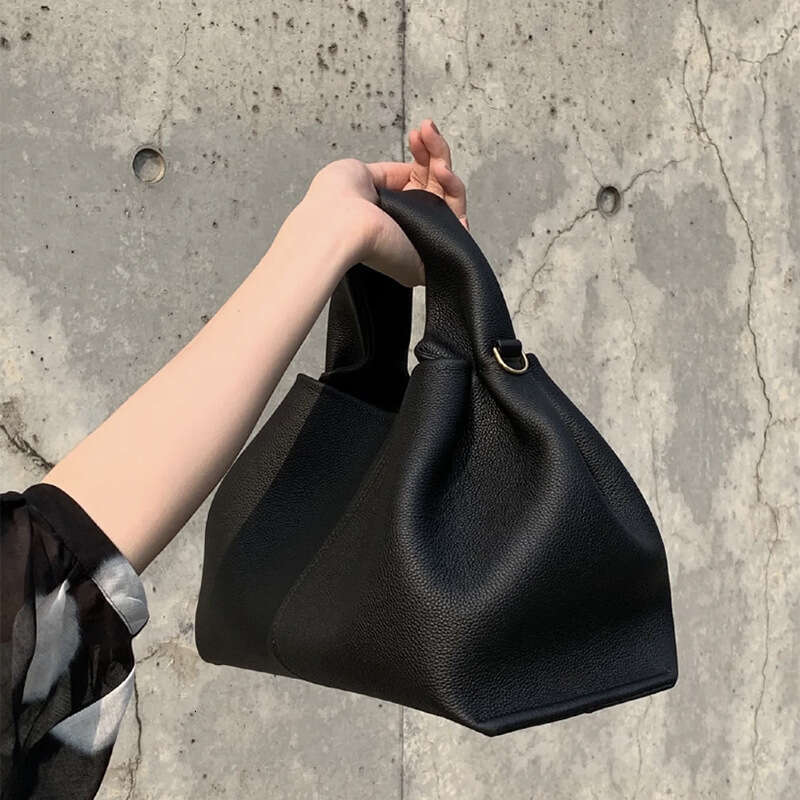 9a French niche brand 2025 new versatile solid color lunch box fashion handbag shoulder crossbody bag for women