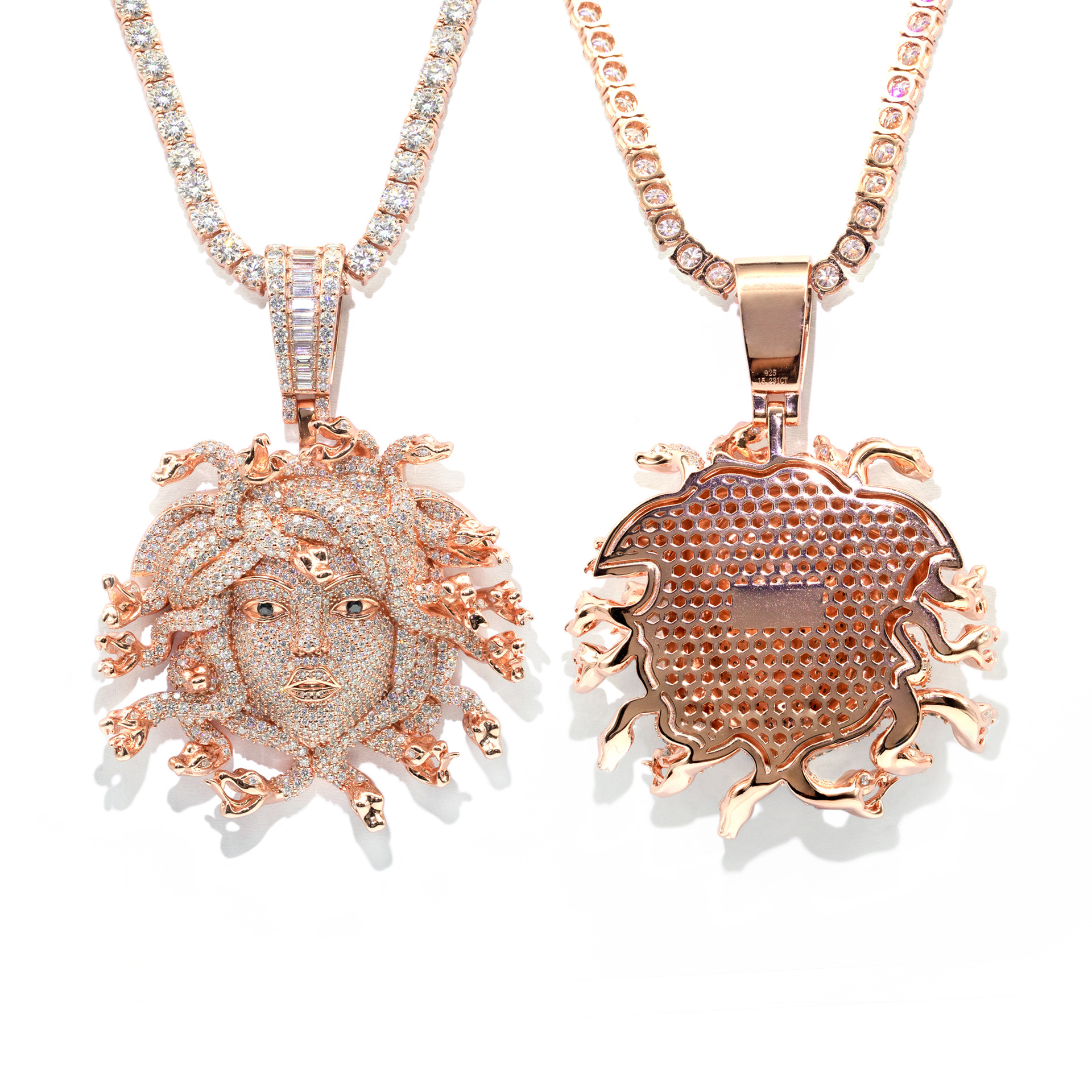 The new Dulisa sier Moissanite pendant hip hop accessories can be worn 10mm necklace