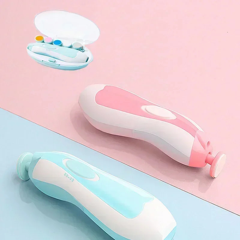 Multifunctional Electric Baby Nail Trimmer Baby Nail File Clippers Toes Fingernail Cutter Trimmer Manicure Tool Set Baby Care 250326