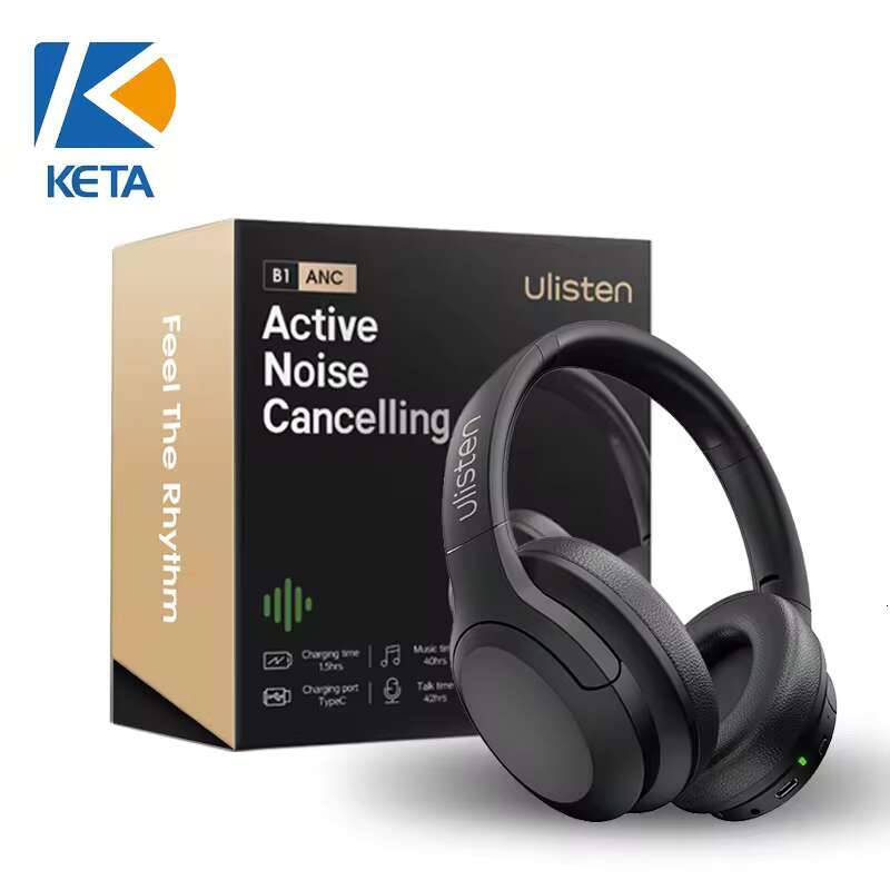 Brand Ulisten Standard CE ROHS Bass Audio BT Eartips Active Noise Reduction Wireless Earphones with Microphone