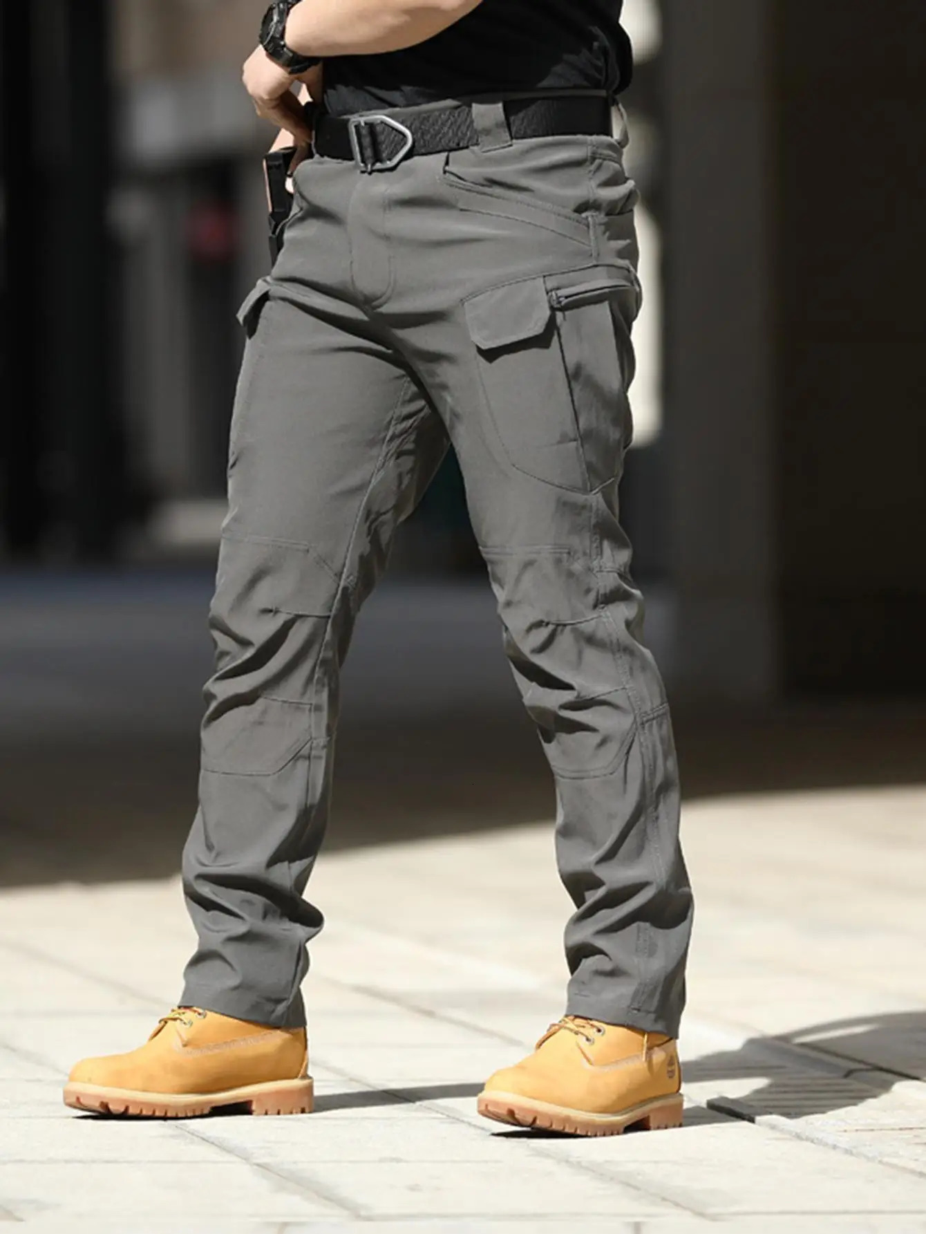 Combat Pants with Multiple Pockets Urban Commute Cargo Stretchable Waterproof Durable and Breathable 250321