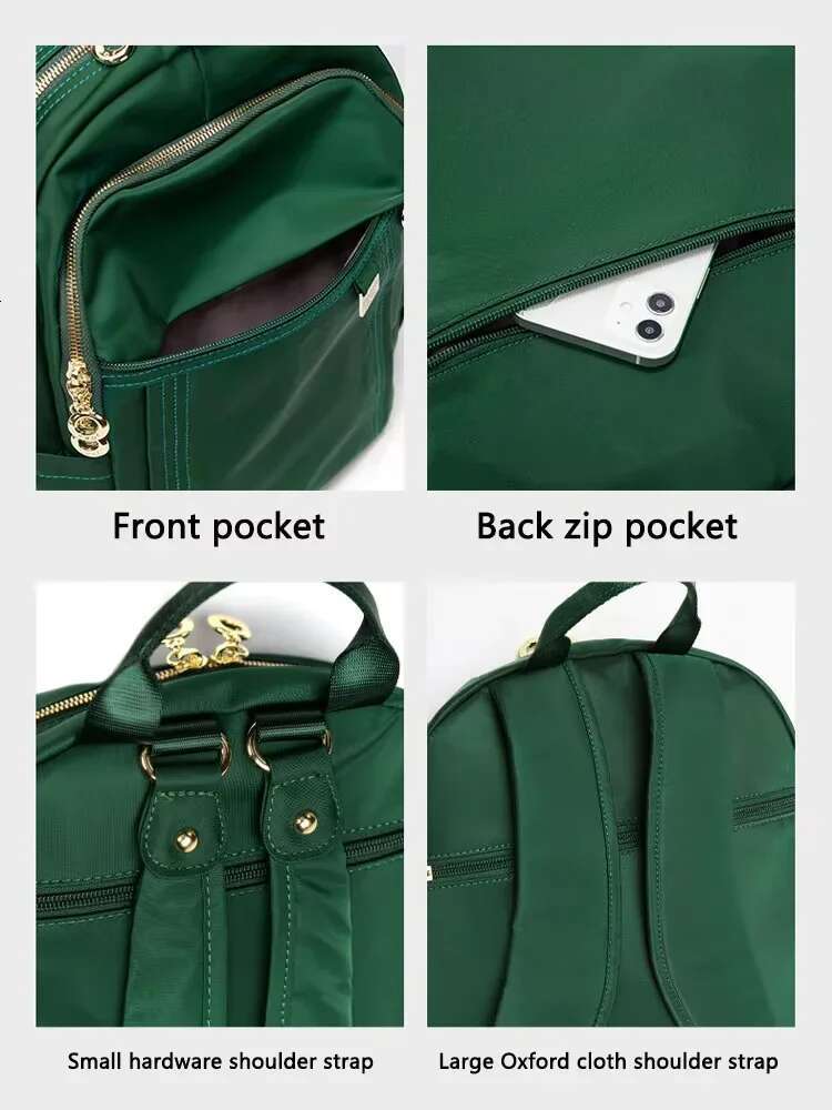 Fouvor Nylon Waterproof Backpack For Women Design Fashion Casual Large Capacity Light Backpacks Travel School Bag 6013-10