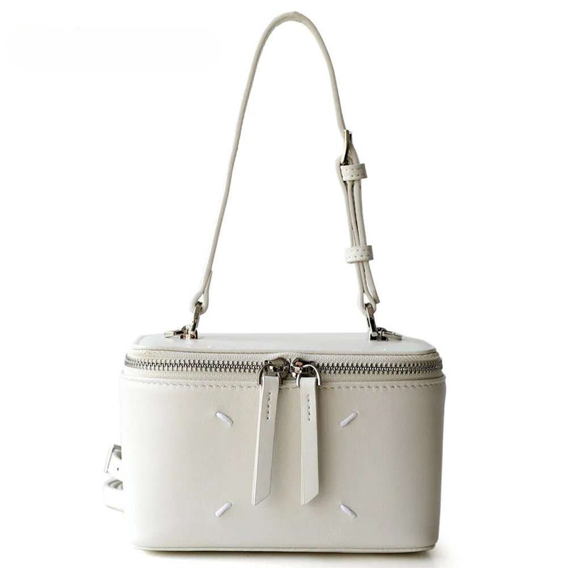 Relwaver Shoulder Bag Genuine Leather Handbag 2025 Spring Summer Sheep Skin Box Fashion Versatile Crossbody Bags For Women