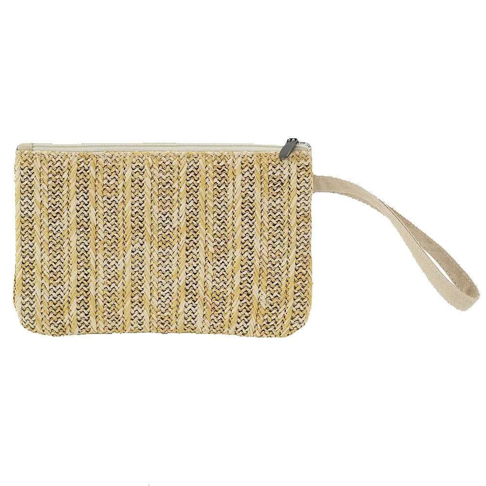 Bborgdc Zip Clutch Purse With Detachable Strap, Small Woven Crossbody Bag & Wristlet Pouch