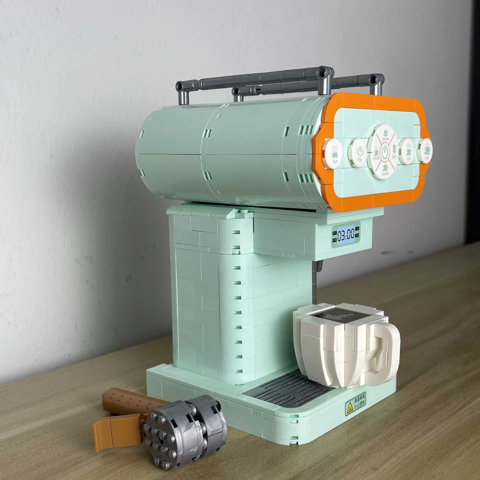 Free shipping Retro Bread Coffee hine Building Blocks Set - Creative Toys Adult Silation Models with Boxes Unique Gifts for Men and Women
