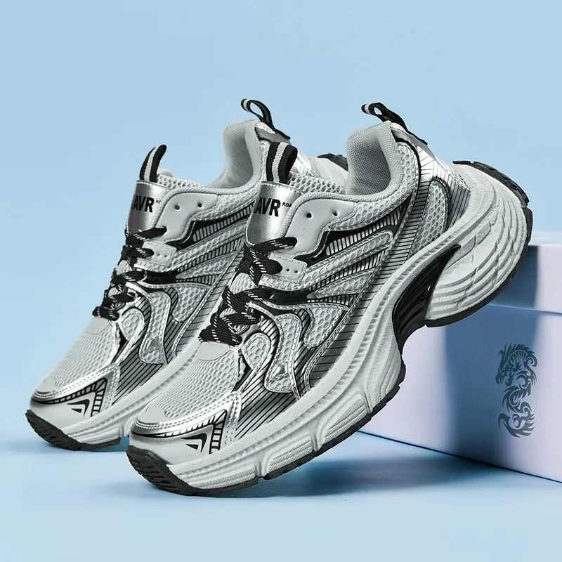 2025 New Mens Running Shoes Breathable Mesh Lightweight Cushio Athletic Sneakers for Jogging Gym Training Platform ShoesC250325