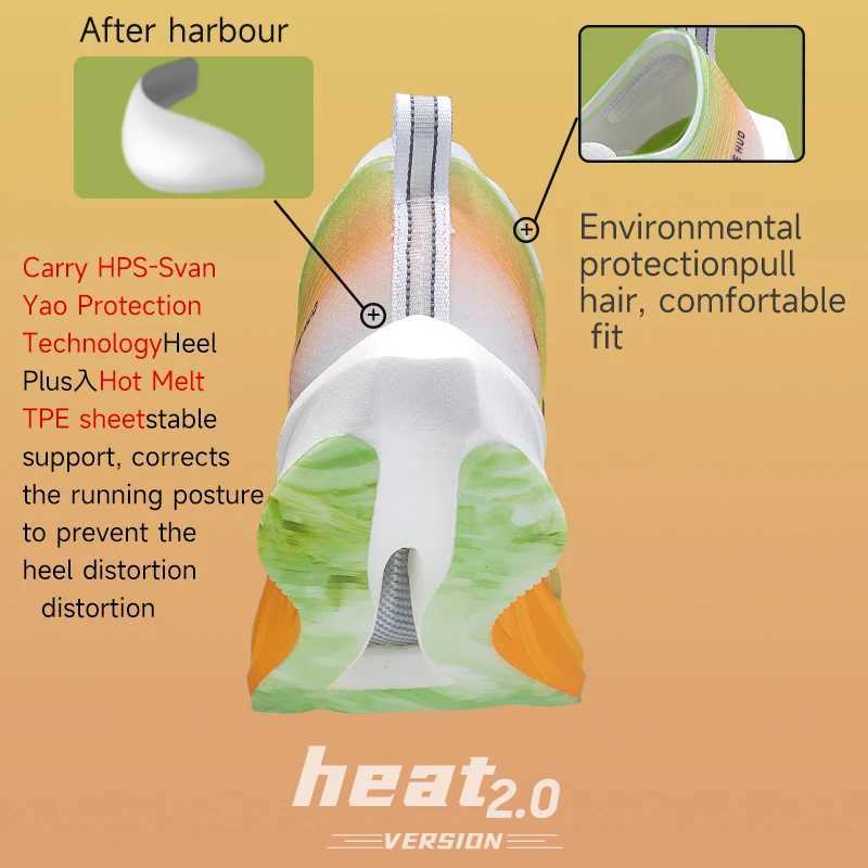 IRUNSVAN HEAT 2.0 Professional Running Shoes Men Carbon Plate Athletic Training Sport Shoes Outdoor Sneakers UnisexC250325