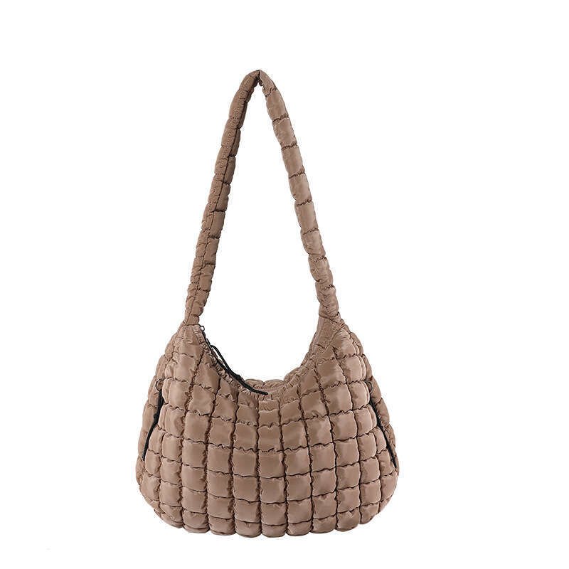 83 Folded Cloud Fashion One Shoulder Handheld Dumpling Large Capacity Down Cotton Underarm Women's Bag