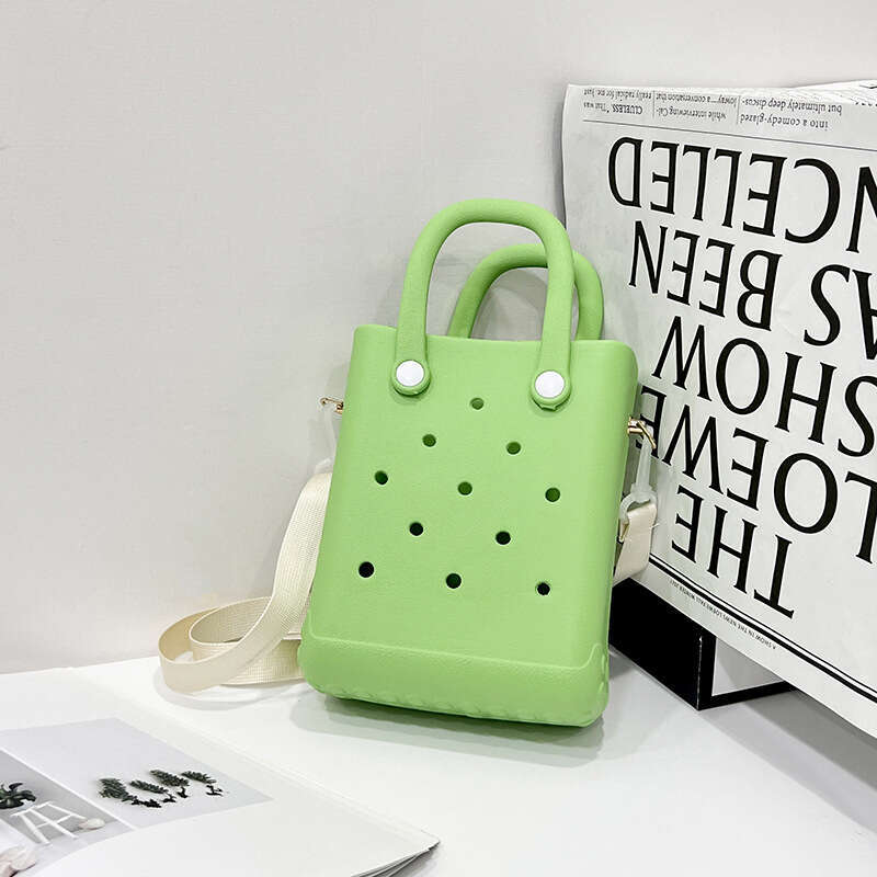 New DIY cartoon versatile accessory beach bag, new fashion niche, one shoulder crossbody carrying hole bag