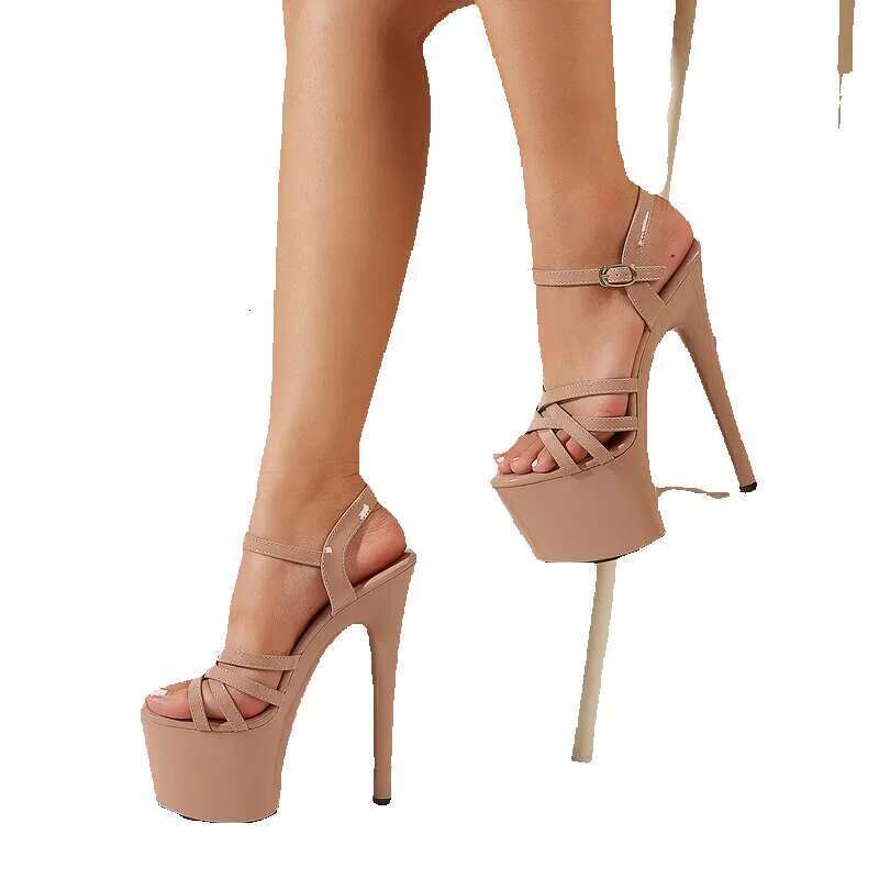 High Heel New Fetish High Heels Women Sandals Pole Dancing Sexy Platform Buckle Strap Pumps Shoes Summer Sandalias Mujer