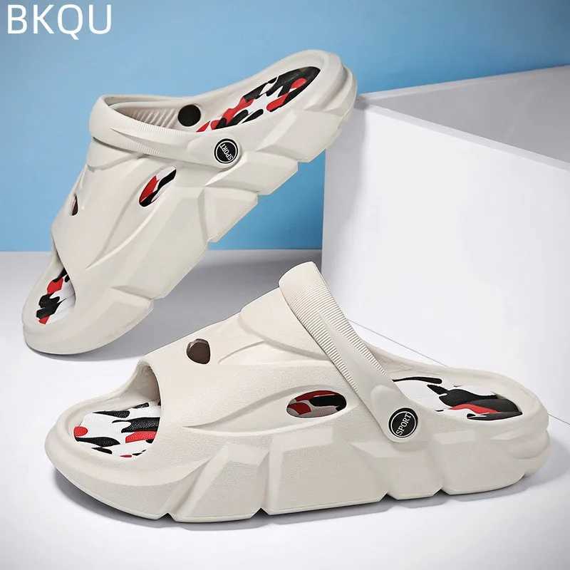 Mens Beac Round Toe Lightweight Flat Bottom Waterproof Comfortable Trend Versatile Breathable N-slip Large SizeXJ250326