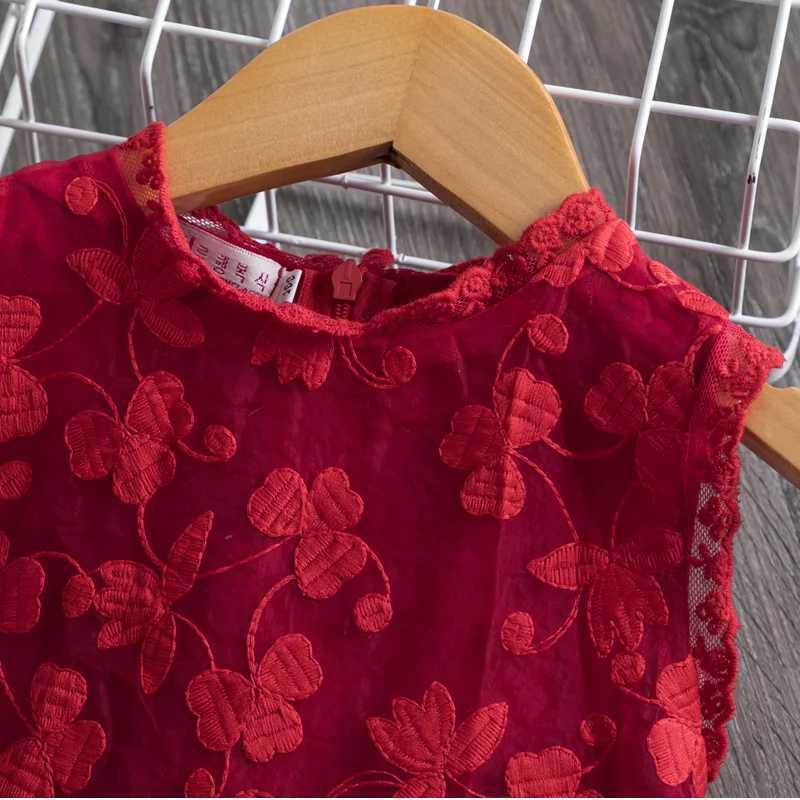 Lace girl dress casual clothing girl clothing 3 4 5 6 7 8 year old princess dress girl Par Frock childrens dress W250326