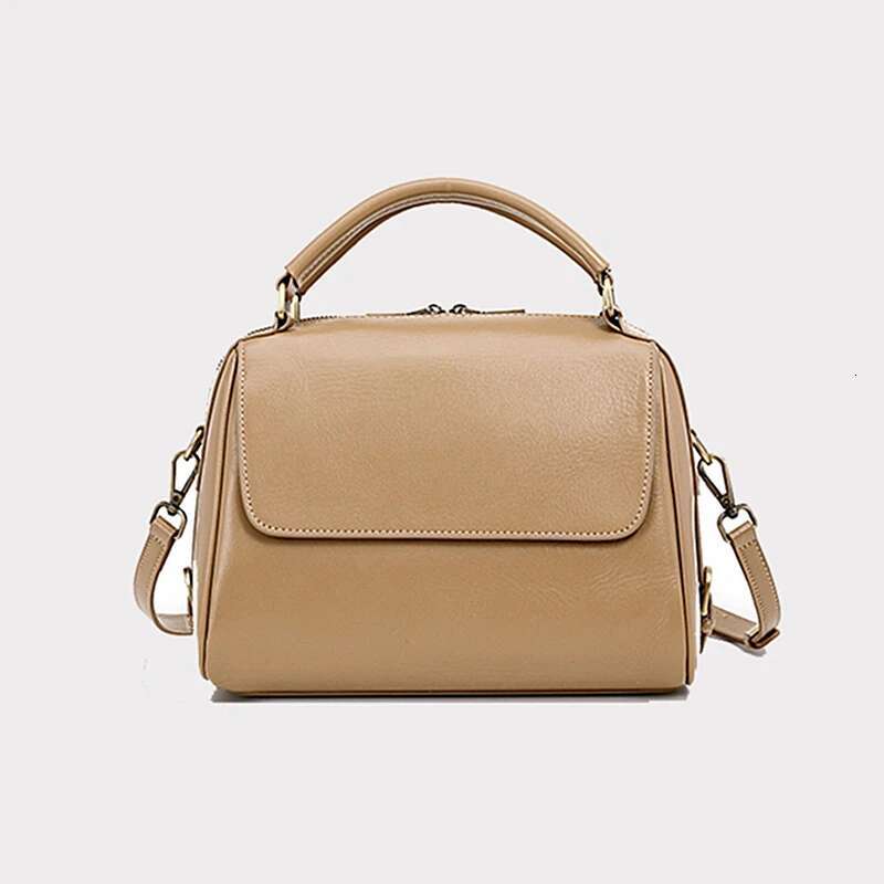Toptrends 100% Genuine Leather Boston Shoulder Crossbody Bags For Women 2025 Designer Pillow Tote Satchel Ladies Handbags