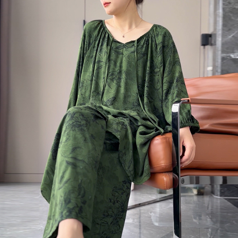 L163 New Summer Cotton Silk Nightdress Women's Sling Anti-Bump Loose Thin Artificial Cotton Small Floral Large Size Dress