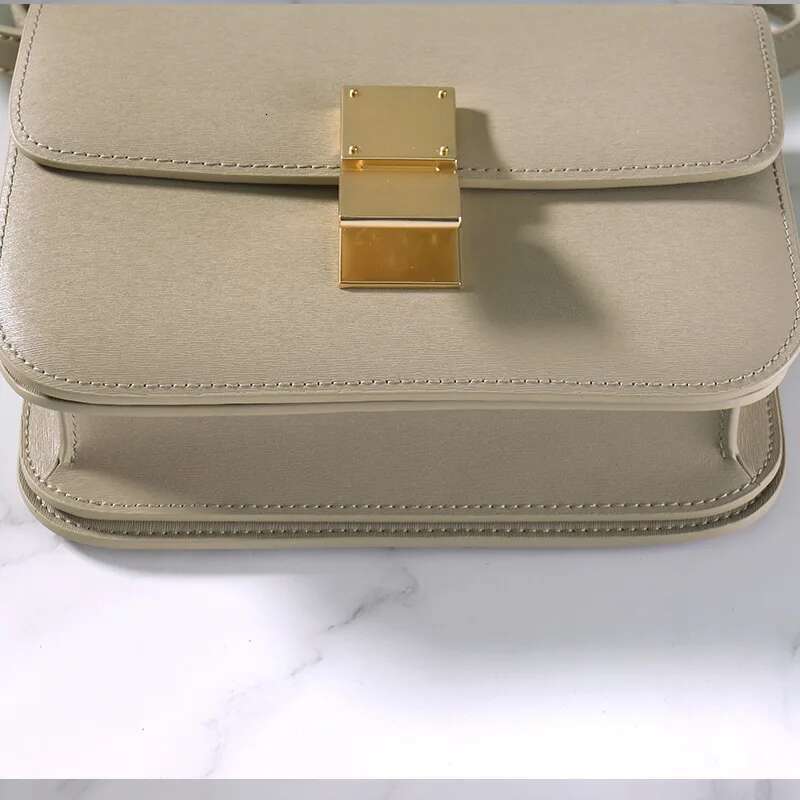 Women's Bags Designer Tofu Bags Square One Shoulder Crossbody Fashion Commuter Top Quality Genuine Leather Women's Bag