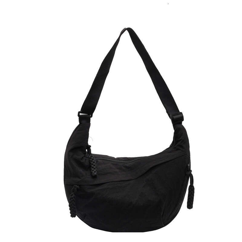 Simple and large capacity crossbody 2024 new style student small single shoulder cloth bag, versatile dumpling bag for women