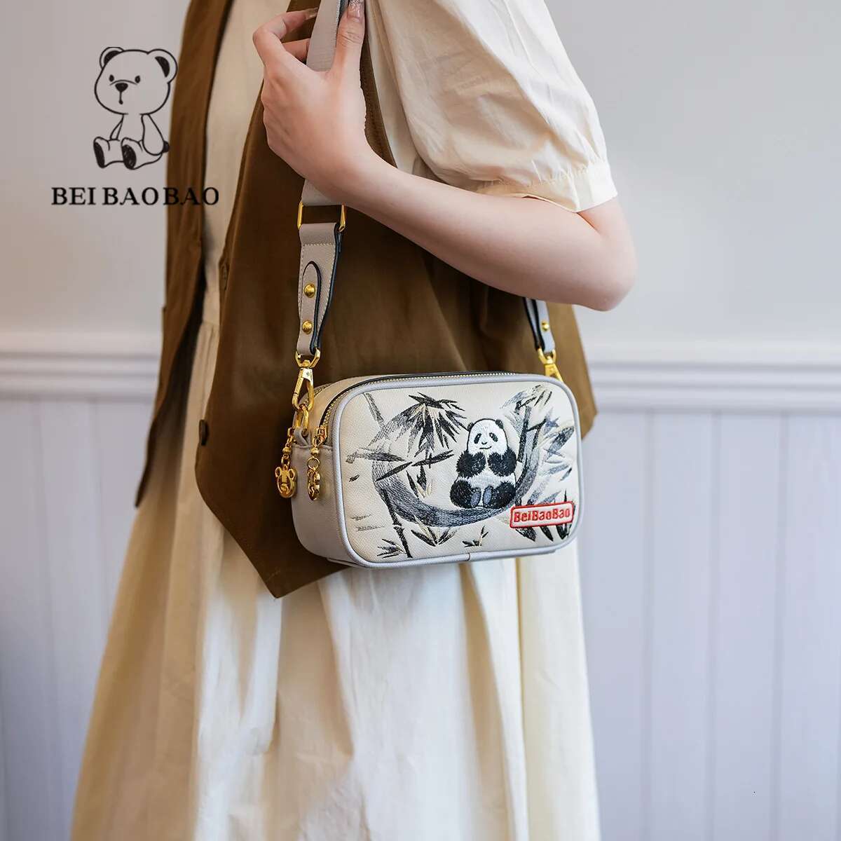 Beibaobao 2024 New Fashionable Trendy Large Capacity Shoulder Casual Versatile Crossbody Bag Handbag