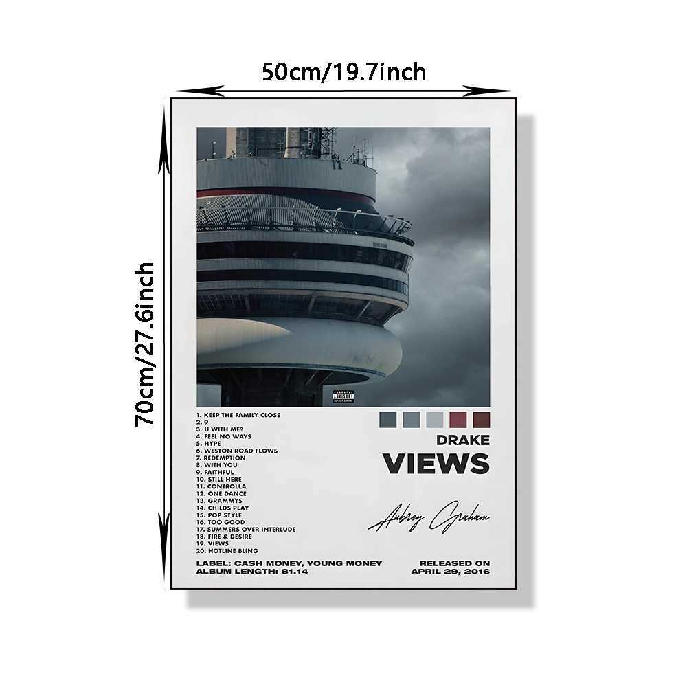 Rap Singer Kanye West Art Poster Pop Music Album Cover High-definition Printed Canvas Painting Home Wall Decoration FramelessC250326
