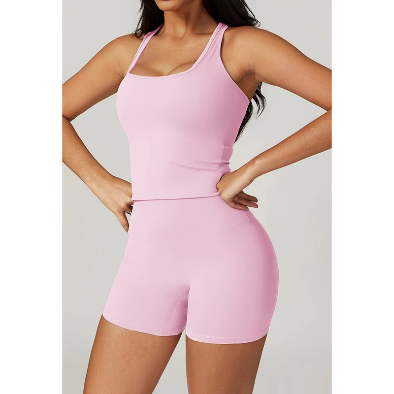 Shockproof Yoga Vest Women Running Gym Tank Top Fitness QuickDry Workout Female Sports Sleeveless 250326