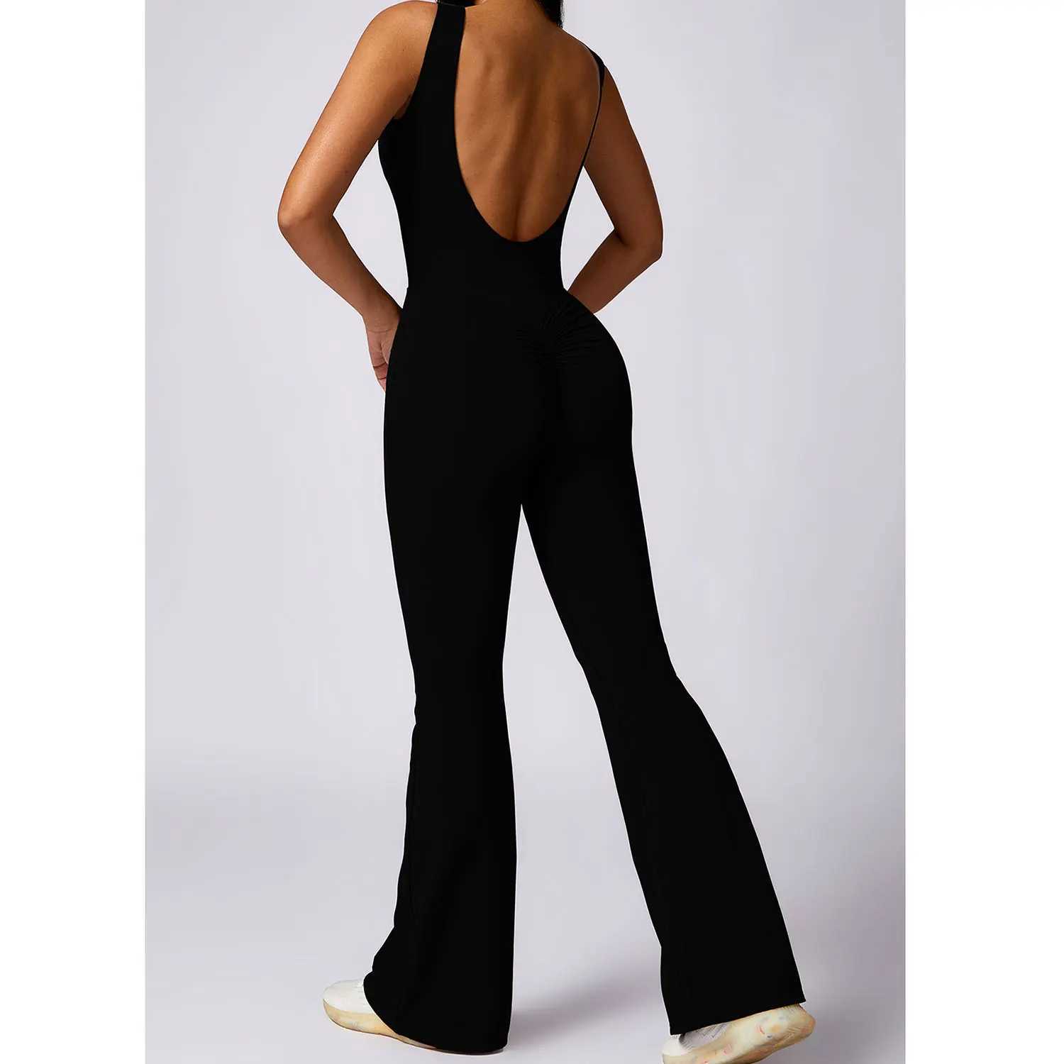 New gym womens training yoga set sportswear womens one-piece jumpsuit fitness jumpsuit womens fitness bodysuit W250326