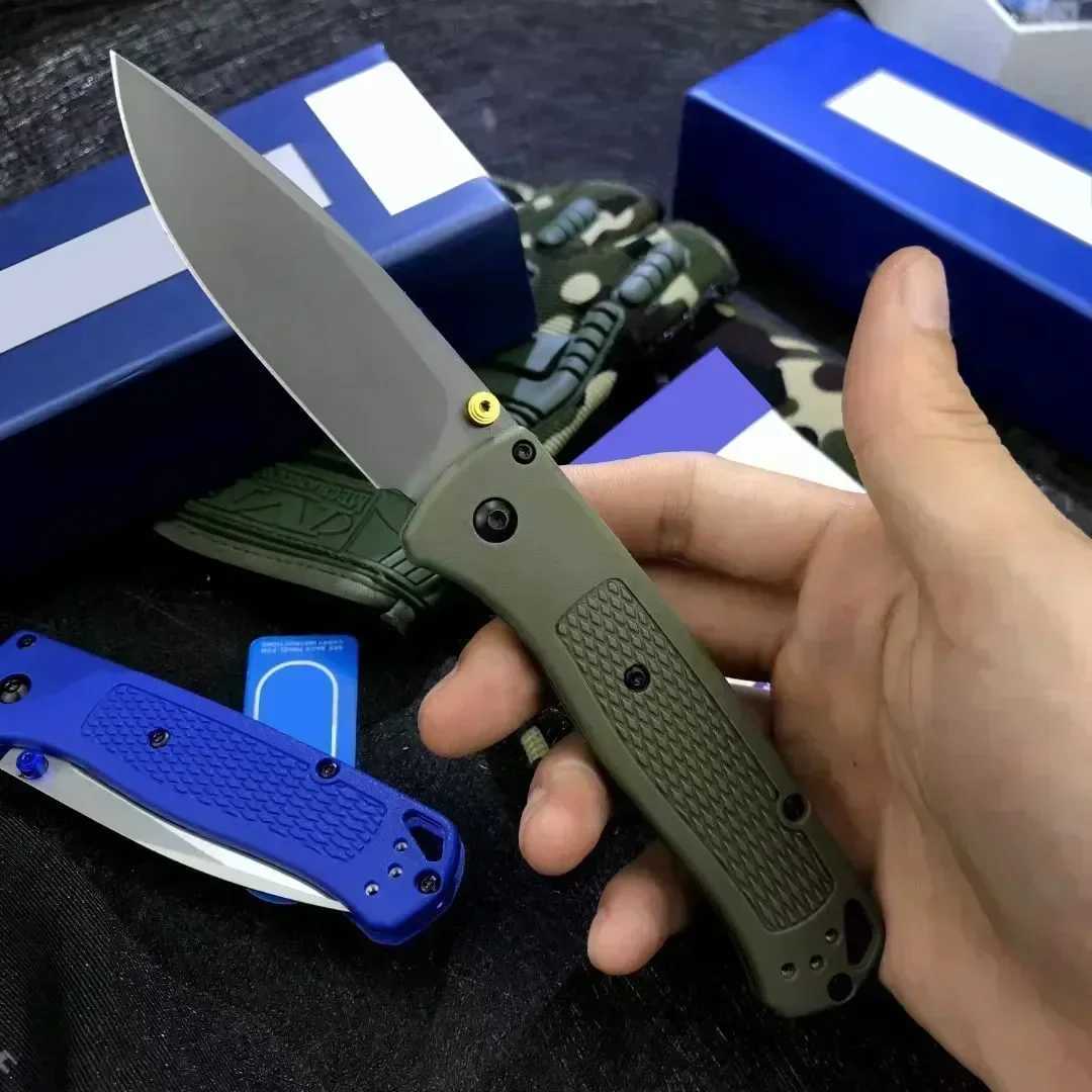 BM535 Bugout Folding Knife 440C Steel Blade Outdoor Tactical Military Hunting Knife Camping Survival EDC Pocket Knife Mens GiftXJ250326