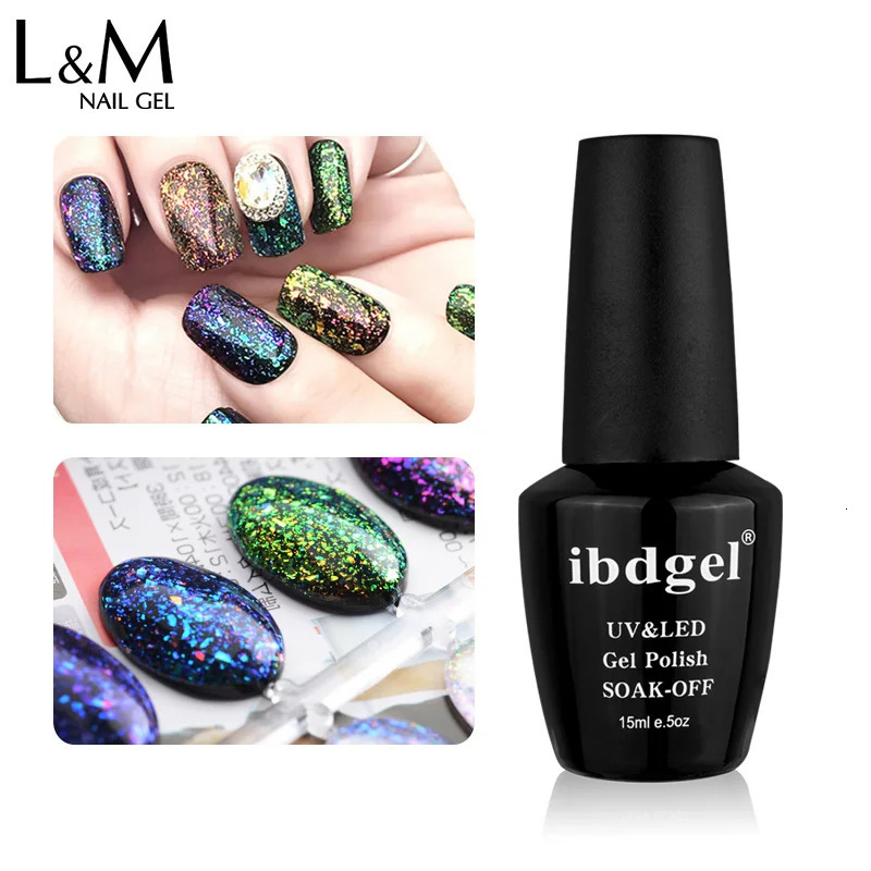 3 pcs/lot ibdgel Galaxy Shadow nail polish Soak Off UV LED Long Lasting Fast Dry Nails Glitter Gel 250326
