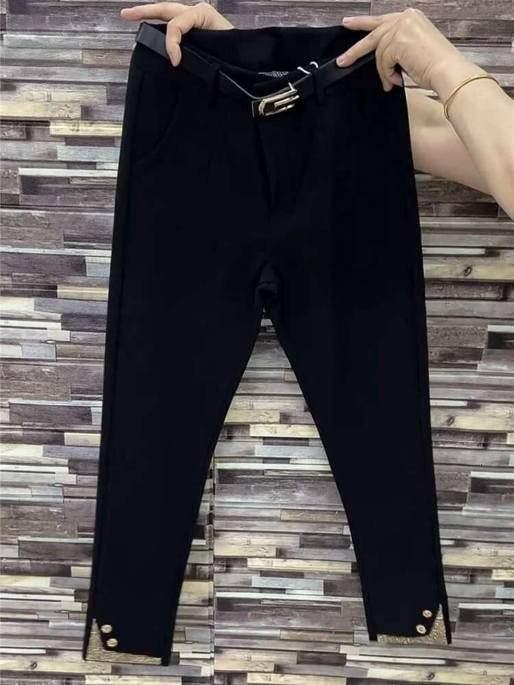 Women's 2024 Spring Autumn New Rhie Slim High Waist Casual With European Goods And Versatile Suit Pants