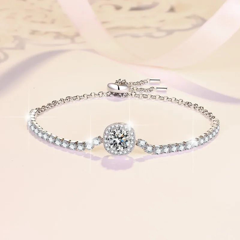 SL0007 Lefei Fashion Adjustable Classic Colored Baby Breathing Bracelet Womens s925 Silver Party Jewelry Gift 250326