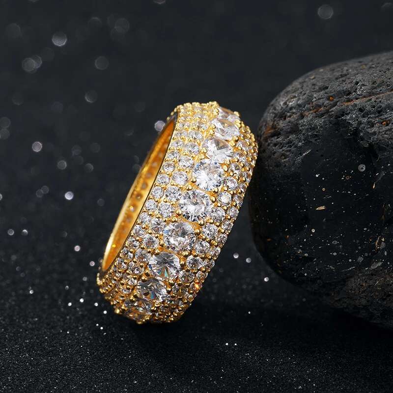 Customized Rings Unisex Moissanite Men Rings Silver 925 Luxury Moissanite Women Fine Jewelry
