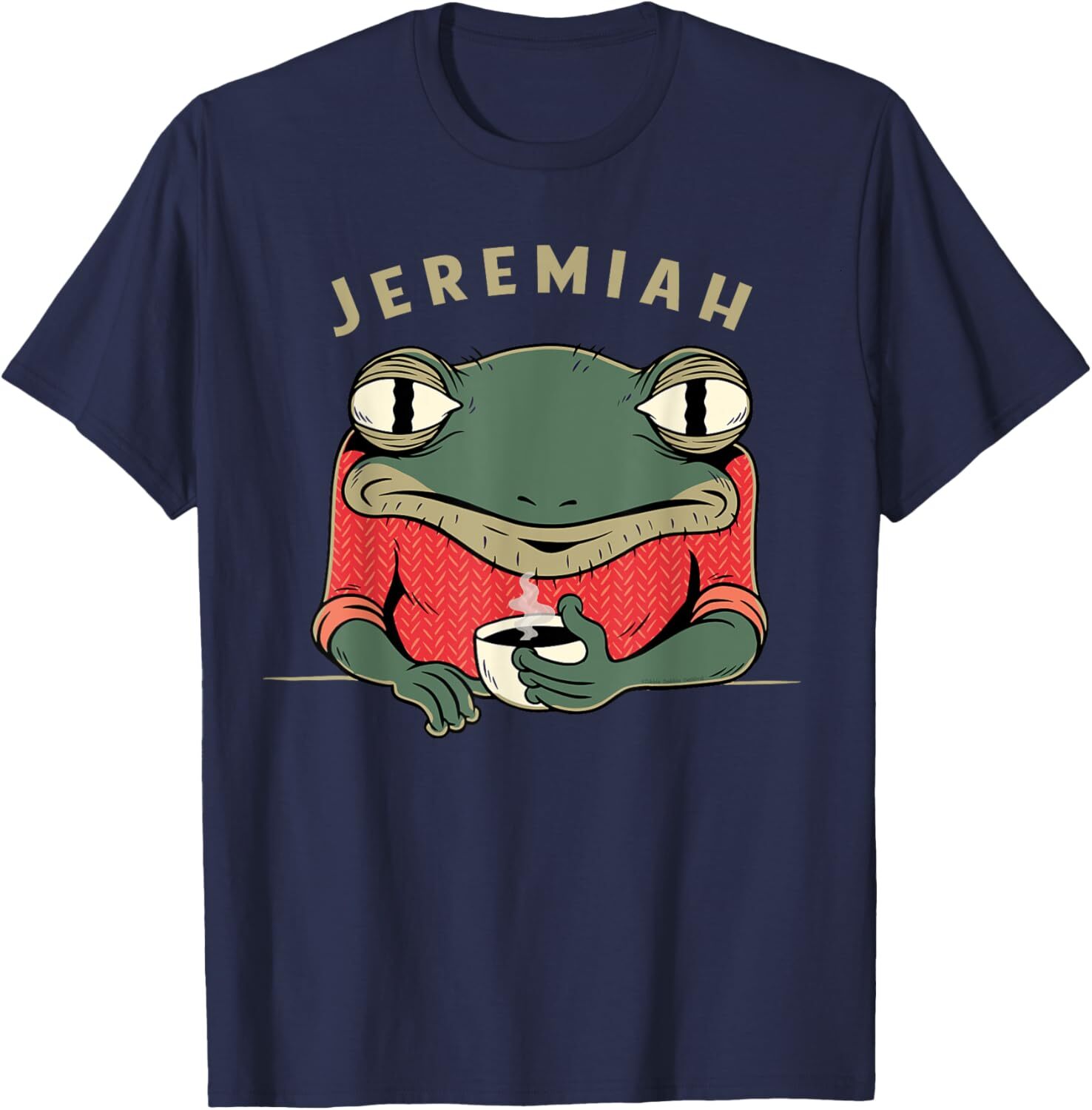 T shirt for Mens Retro Music Funny Jeremiah the Bullfrog Classic Rock Graphic Tee Casual Tops Clothes Short sleeve