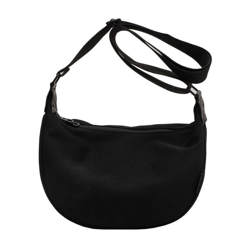 Lazy Wind Moon Teeth for Women, Small Simple Crossbody Dumpling Sports and Leisure Style Single Shoulder Bag, Large Capacity Women's Bag