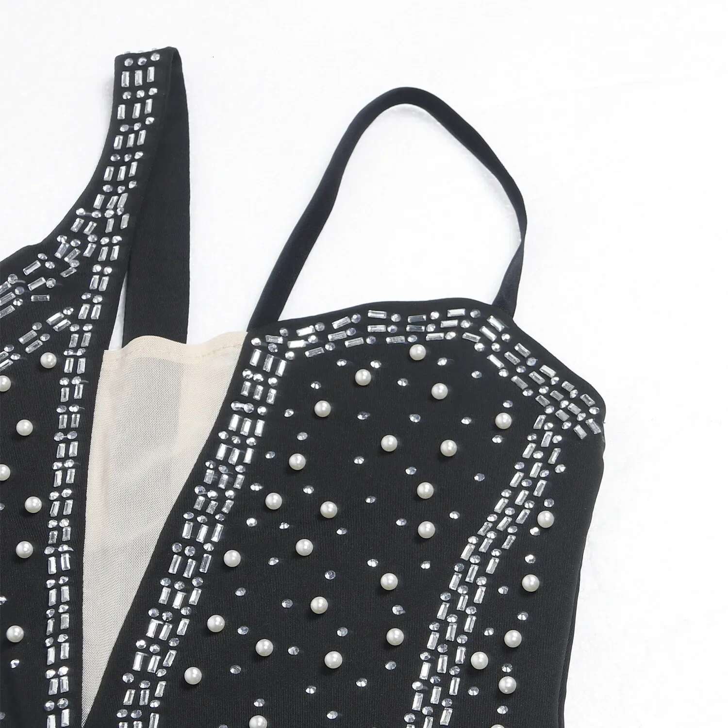 Women Dias Asymmetrical Hot Rhies Crystal One Shoulder Bodycon Mini Dress Sexy Party Club Summer Pencil Dresses