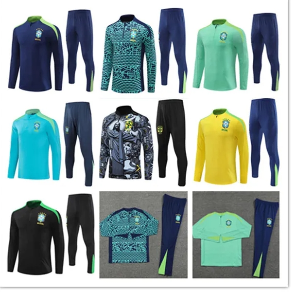 24 25 brazil tracksuit soccer jersey G.JESUS COUTINHO brasil Camiseta de futbol RICHARLISON 2024 2025 Brazil football shirt maillot kids kit training suit