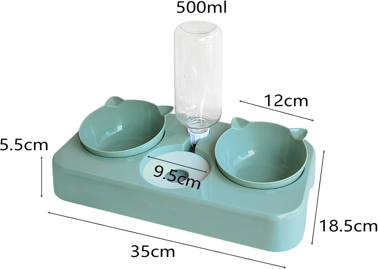 Cat 3 in 1 Automatic Cat Water Dispenser Cat Food Dispenser Pet bowl Set Water and food bowls set the perfect feeding bowl for cats and puppies