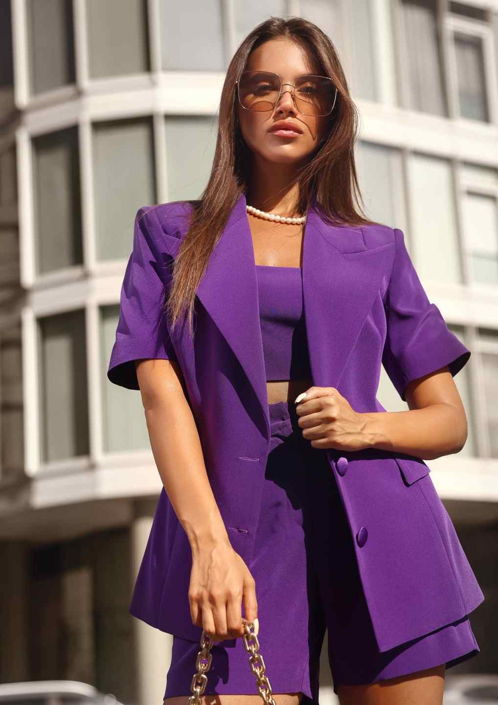 Customized Summer Cool Women Dress Suits Short Sleeve Ladies Prom Birthday Party Formal Wear Outfit Shorts 3 Pieces