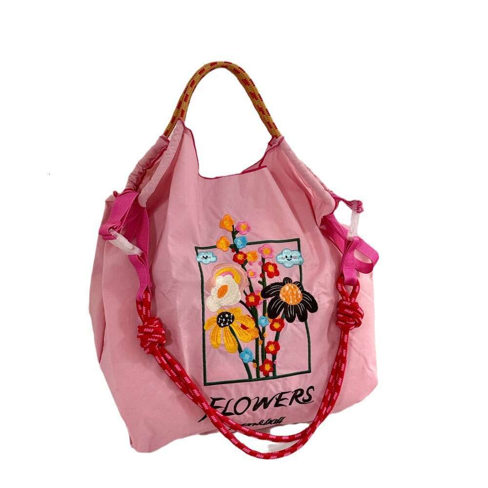 fb Premium Ball GUANchain Environmental Exquisite Embroidered Nylon Shopping Handheld Women's Shoulder Bag