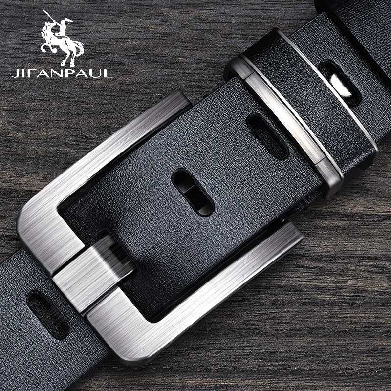 JIFANAUL New Fashionable Mens Belt Fashion Metal Alloy Needle Buckle Adult Luxury Brand Jeans Business Leisure Belt W250326