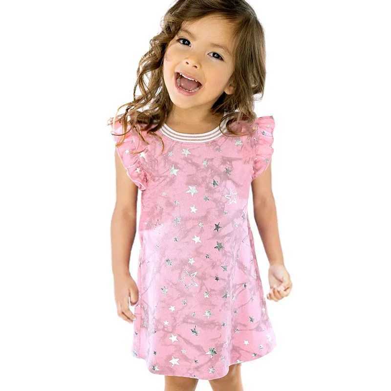 Jumping Meters 2-8T heart-shaped printed girls dress summer sleeveless princess baby Par dress childrens clothing W250326