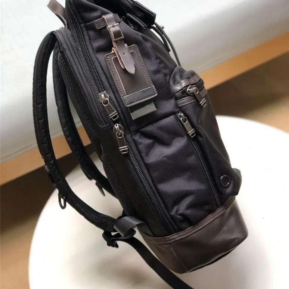 Men's Ballistic Nylon Shoulder Business Casual Computer Backpack Large Capacity Travel Bag 222388