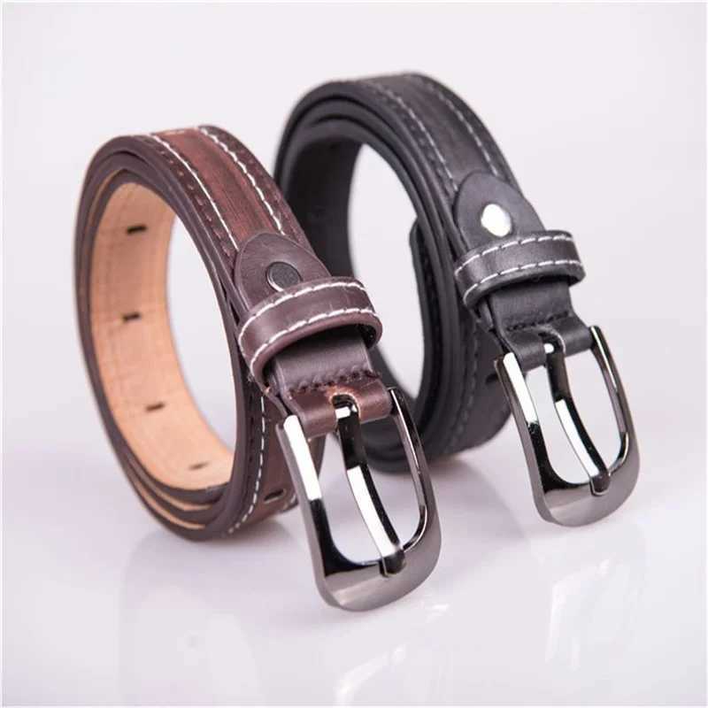 75-100cm Childrens Belt Black Brown Leather Pin Buckle Wear resistant Boys and Girls Outdoor Belt 2022 Hot Selling Wholesale W250326