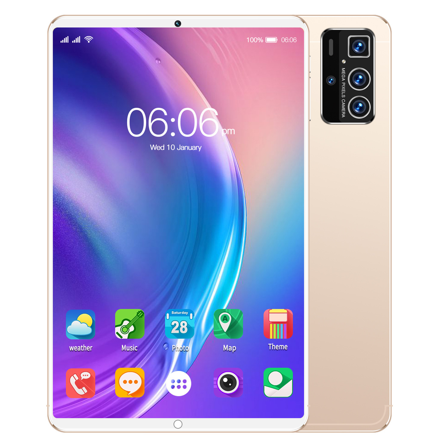 Pro14 New Off-The-Shelf Smart Lightweight Portable Computer Face Unlock Global Language Smartphone Front And Rear HD Cameras Metal Case 5G Tablet