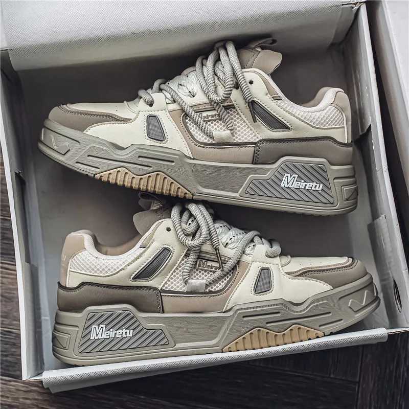 Mens shoes casual sports shoes summer outdoor sports running platform fashionable designer luxury skateboarding tennis shoes leather Y250325