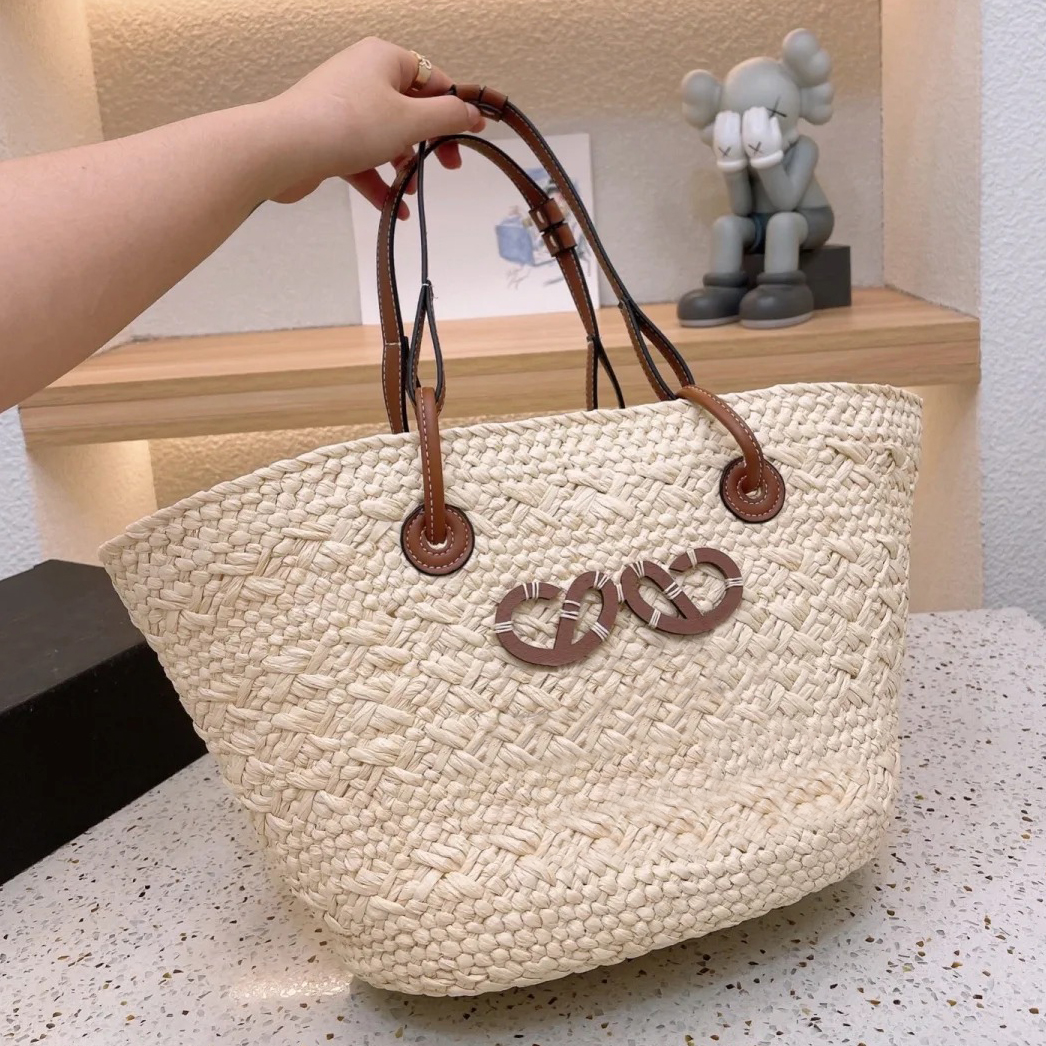Designer bag Tote Bag Shoulder Bag Vegetable Basket Bag High Quality women's handbag Beach Bag Handwoven Bag Large capacity Brown shopping bag Luxury Designer