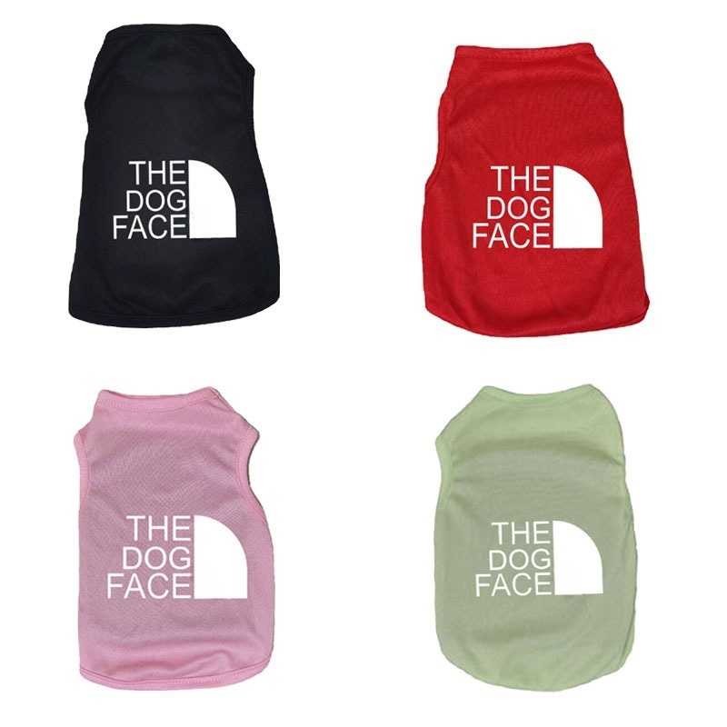 Soft Lightweight Cotton Dog Clothes with 'The Dog Face' Print Small and Medium Breeds, Perfect for Everyday Wear, Comfortable and Breathable