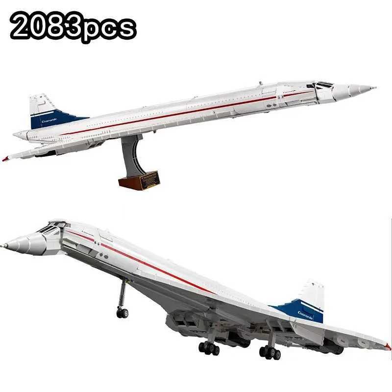 Airbus Concorde aircraft construction kit the worlds first super aircraft aerospace plane building blocks toys childrens giftsXJ250326