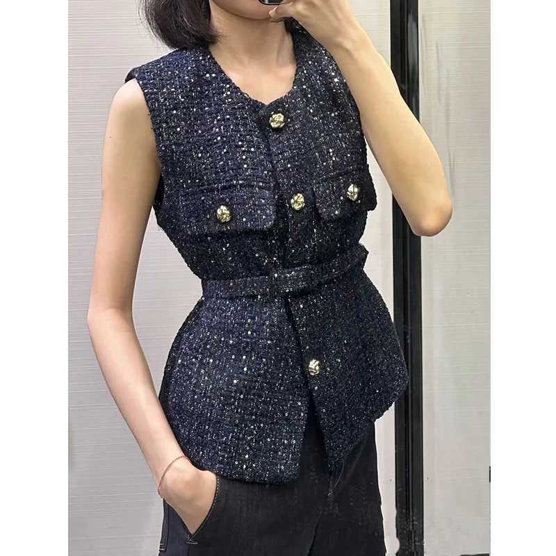 Spring vest jacket womens 2025 new jacket fashionable ultra-thin with O-neck street clown youth jacket M250326