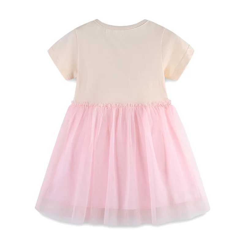 Jumping Meters Fairy Tale Summer Princess Dress Childrens Vestdos Par Birthday Baby Clothing Embroidered Dress Wedding W250326